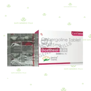 Dostiheal 0.25 Tablet
| Cabergoline 0.25mg - 80 Tablets