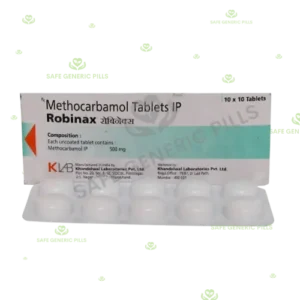 Robinax 500mg Tablet | Methocarbamol 500mg - 100 Tablets