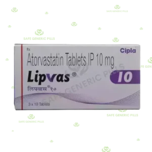 Lipvas 10 Tablet | Atorvastatin 10mg - 100 Tablets