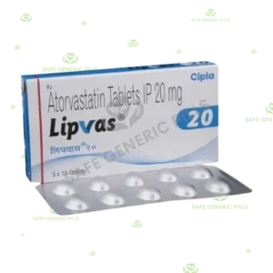 Lipvas 20 Tablet | Atorvastatin 20mg - 50 Tablets