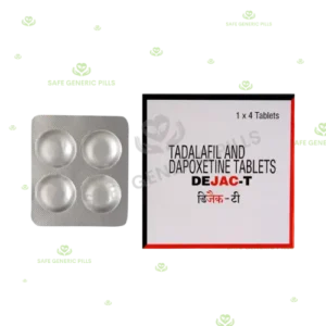 Dejac-T Tablet | Tadelafil 10mg + Dapoxetine 30mg - 40 Tablets