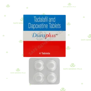 Duraplus Tablet | Tadelafil 10mg + Dapoxetine 30mg - 80 Tablets