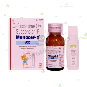 Monocef-O 50 Oral Suspension | Cefpodoxime Proxetil 50mg/5ml