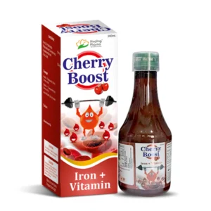 Cherryboost Syp | Iron (iii) Hydroxide Polymaltose Complex eq. to Elemental Iron + Folic Acid 0.5mg ?200 ml - 8 Bottle