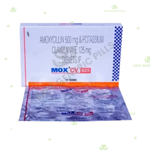 Mox CV 625 Tablet 
| Amoxycillin 500mg + Clavulanic Acid 125mg - 100 Tablets