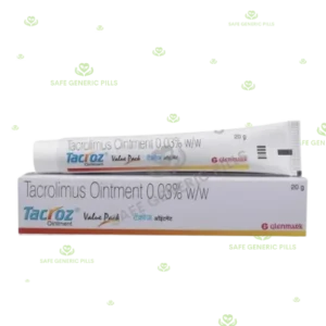 Tacroz Ointment | Tacrolimus 0.03% w/w - 6 Tube