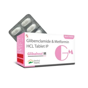Glibaheal M | Glibenclamide 5mg + Metformin 500mg - 100 Tablets