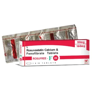 Rosufree F 20 | Rosuvastatin 20mg + Fenofibrate 160mg - 200 Tablets