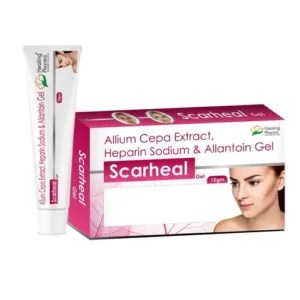 Scarheal Gel | Allium Cepa Extract 0.1g + Heparin Sodium 50 I.U. + Allantoin 0.1g ?15 gm - 3 Gel