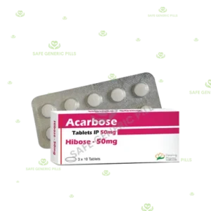 Hibose 50mg Tablet | Acarbose 50mg - 50 Tablets