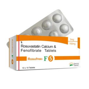 Rosufree F 5 | Rosuvastatin 5mg + Fenofibrate 160mg - 400 Tablets