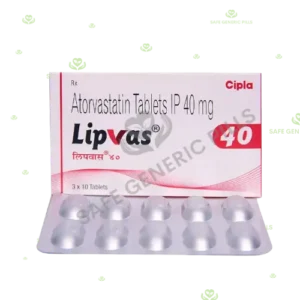 Lipvas 40 Tablet | Atorvastatin 40mg - 400 Tablets